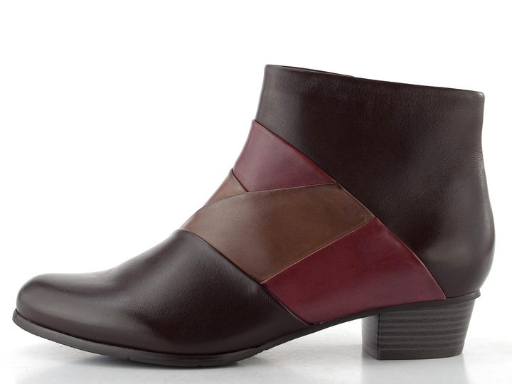 Regarde kotník na podpatku Stefany-396 Sangria/Noce