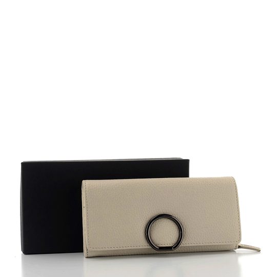 Kožená dámská peněženka velká off white BLC-6127-224
