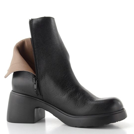 Wonders chelsea kotník na podpatku negro E-7140