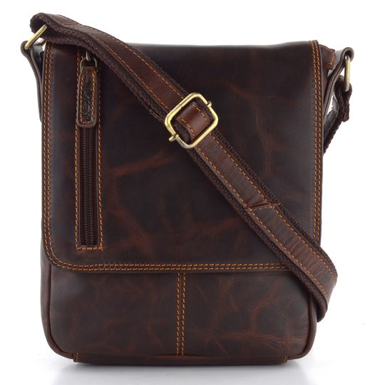 Pánské crossbody hnědé 7076