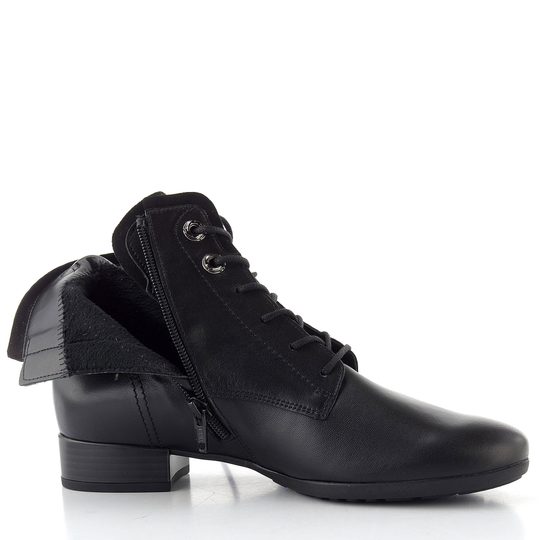 Gabor širší šněrovací kotník černý 72.715.57