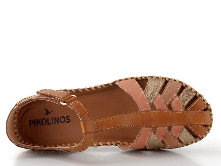 Pikolinos sandály s nártovým T-páskem Cadaques Brandy W8K-0705C1