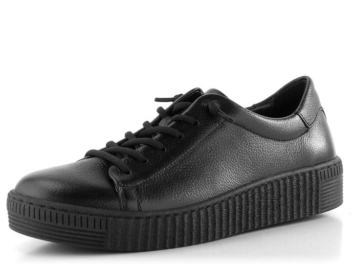 Gabor kožené čierne poltopánky 73.331.27