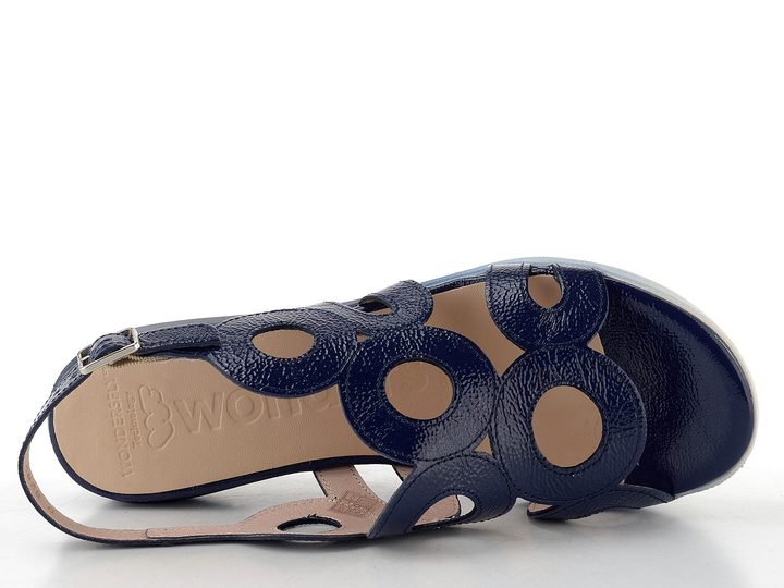 Wonders lakované sandály na klínu baltic D-8282