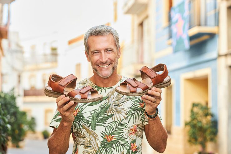 Rieker pánské páskové sandály světle hnědé 21461-24