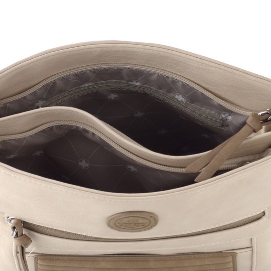 Rieker crossbody kabelka ivory/fango H1481-60