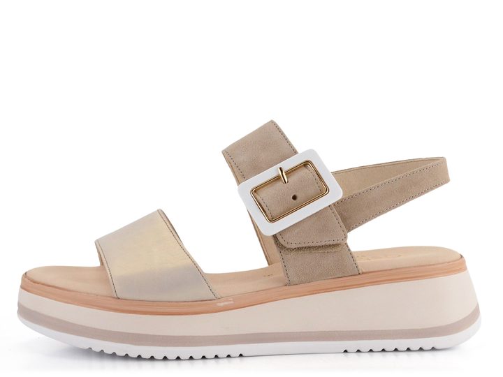 Gabor sandále na platforme púdrové/béžové 42.744.33