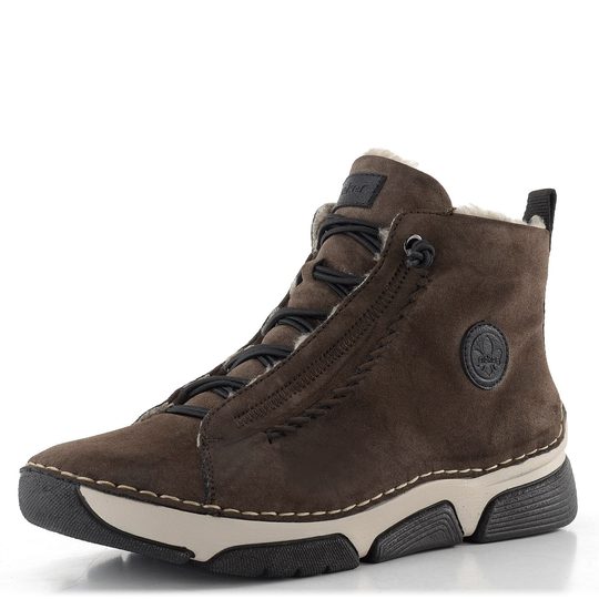 Rieker šněrovací kotník erde/schwarz 45912-25