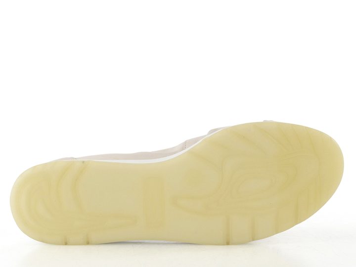 Caprice širší kožené baleríny Off white 9-22118-44