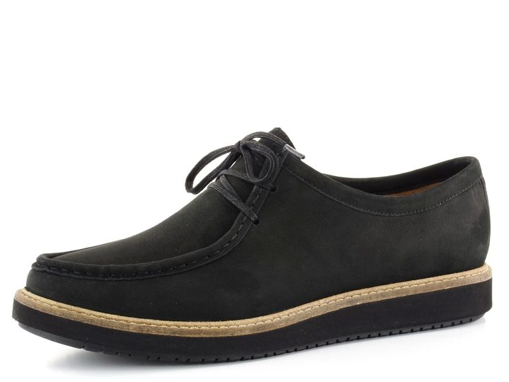 Clarks polobotky Black Glick Bayview