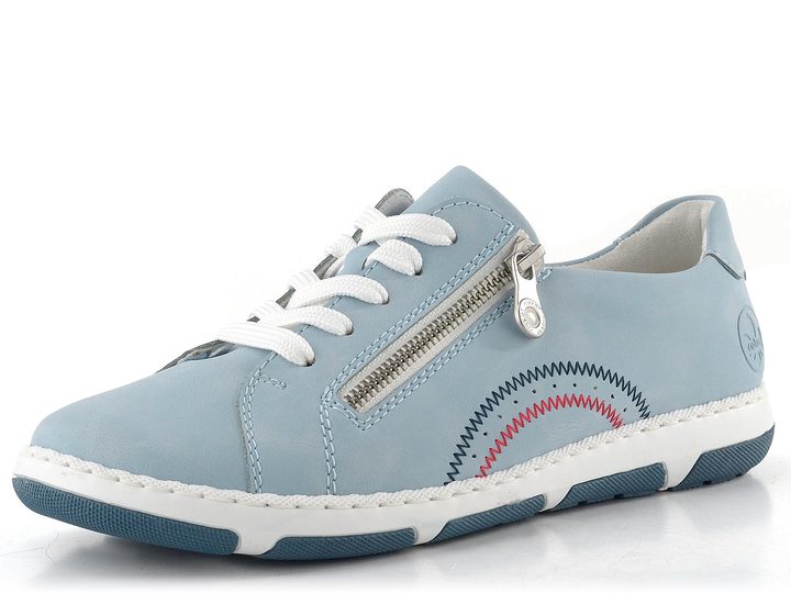 Rieker modré tenisky so zipsom 42424-10