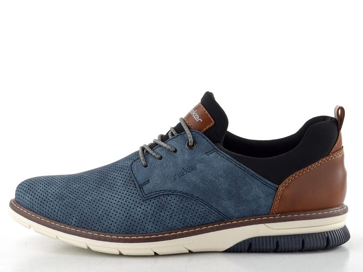 Rieker pánske nazúvacie poltopánky tmavo modré 14450-14