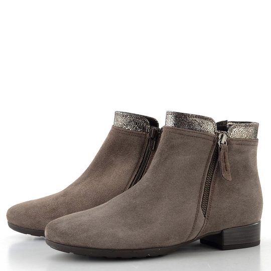 Gabor širší semišový kotník mohair/bronc 72.718.30