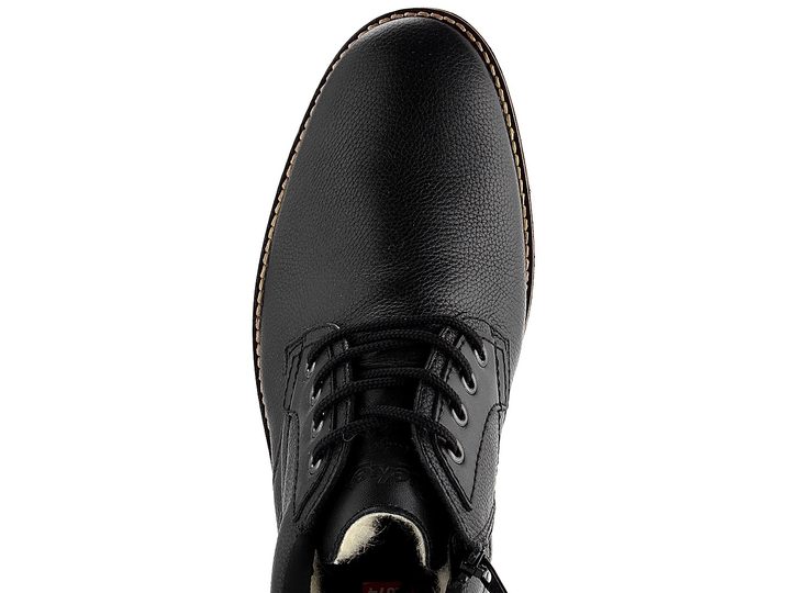 Rieker šněrovací kotník vyteplený černý 15339-00