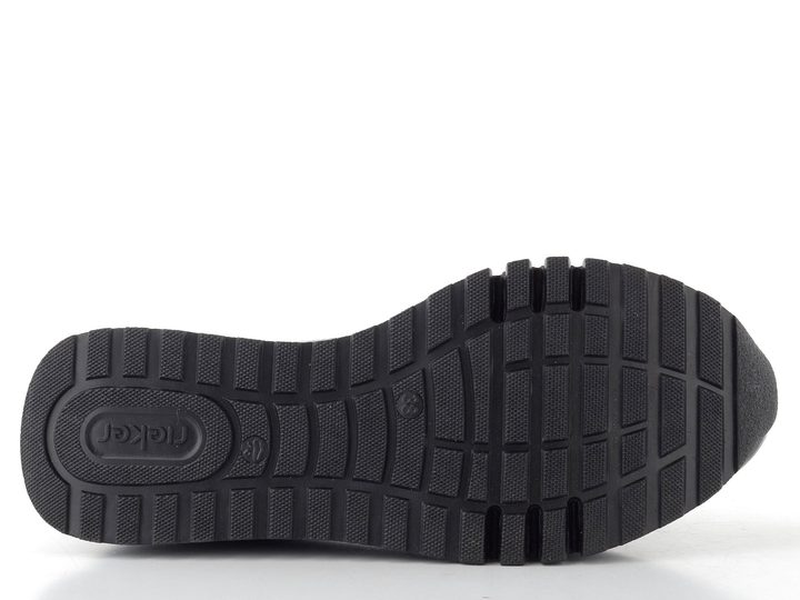 Rieker lakované mokasíny bordeaux/black 49051-35
