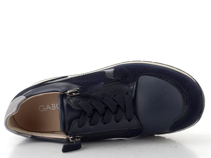 Gabor široké tenisky se zipem dark-blue/steel 86.307.66