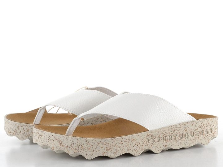 Asportuguesas dámské žabky bílé P018223006