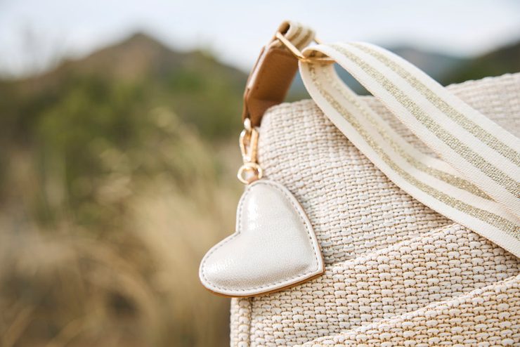 Rieker crossbody kabelka se srdcem muschel/palegold H1004-62