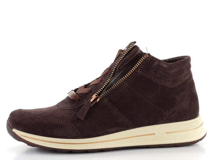 Ara širšia semišová členková obuv Osaka Amarone 12-24808-97