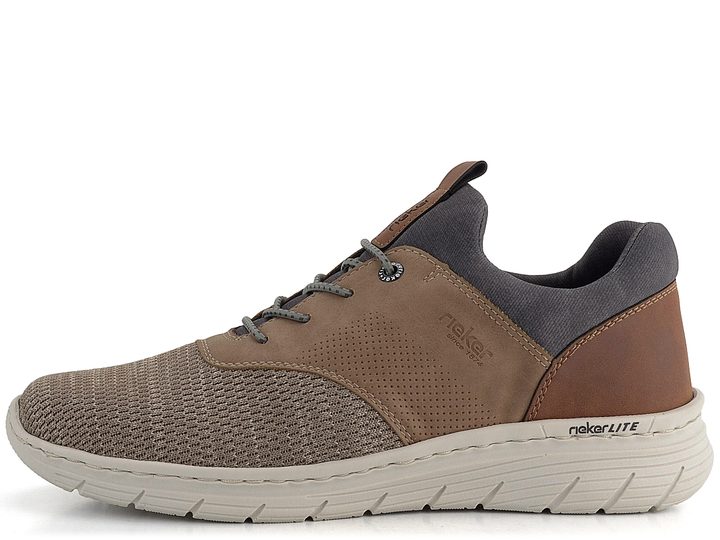 Rieker úpletové pánské tenisky béžovo-hnědé 13150-64