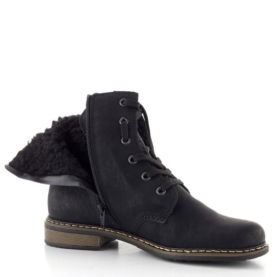 Rieker šněrovací kotník černý 71229-02