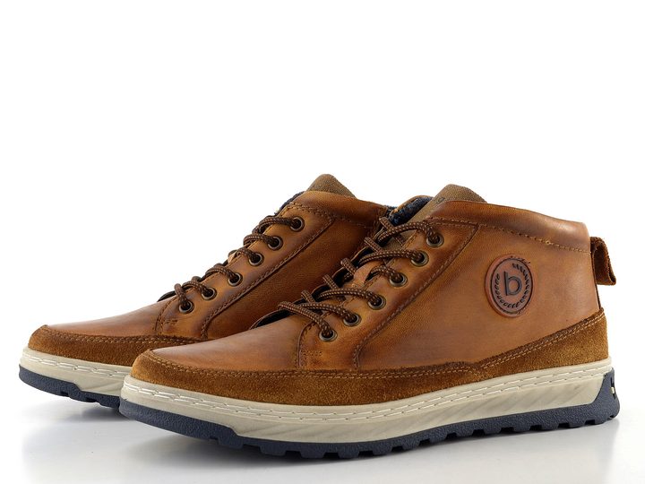 Bugatti šněrovací pánský kotník hnědý 325-79438-3500