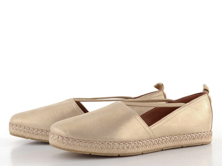 Tamaris espadrilky s gumičkami Champagne 1-24620-44