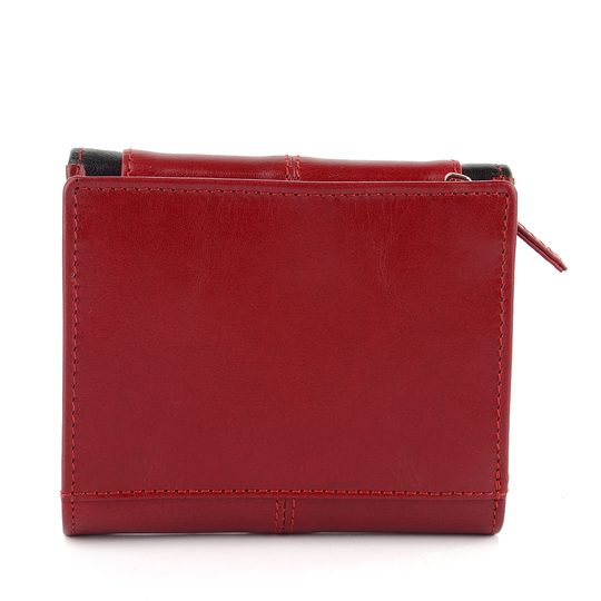 Dámská kožená peněženka červená/černá BLC/4391/419-Red/Black