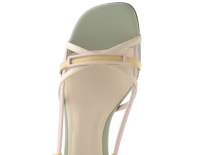 Tamaris páskové sandály na podpatku mint combi 1-28366-46