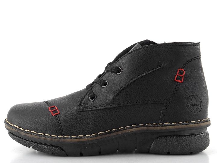 Rieker šněrovací kotník černý 73301-00