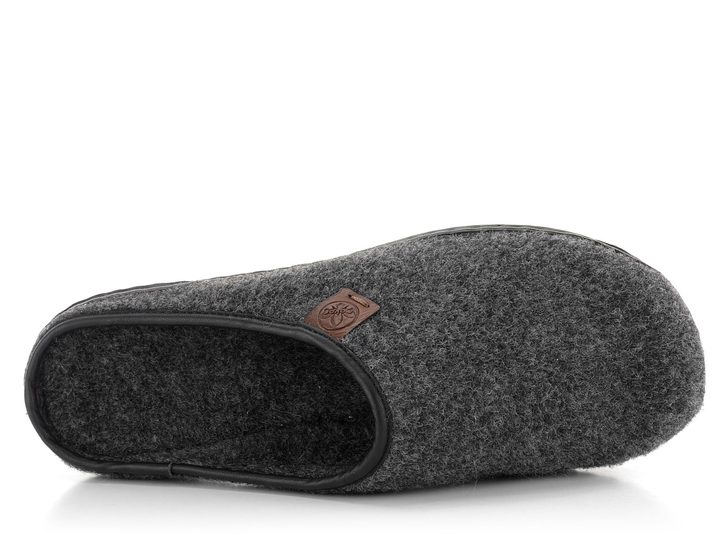 Rieker domácí pantofle s plnou špičkou antracitové 659A4-45