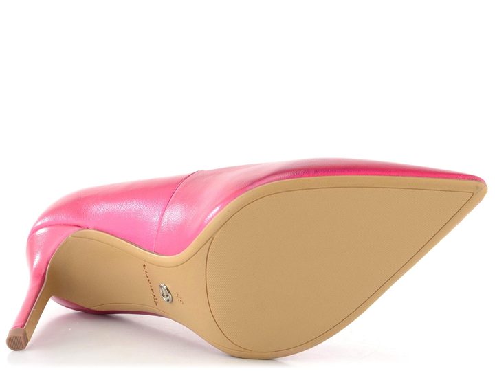 Tamaris lodičky na jehlovém podpatku Fuxia Metallic 1-22423-20
