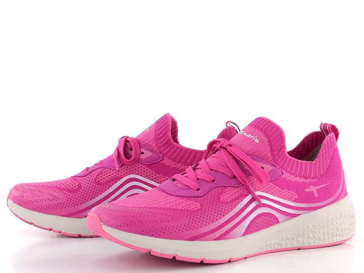 Tamaris tenisky na kline Pink 1-23769-44