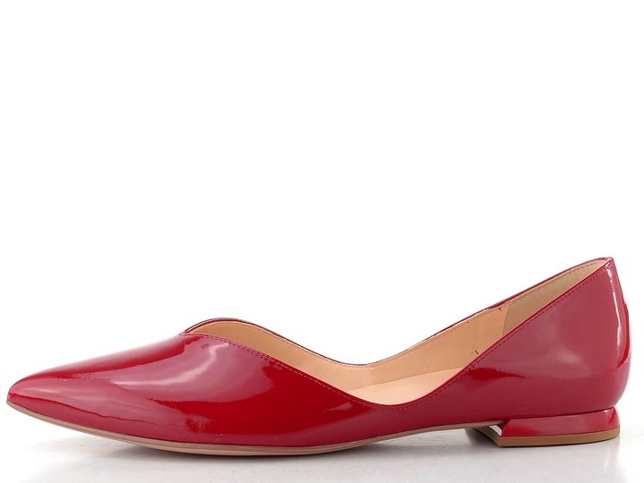 Högl vykrojené lakované baleríny red 0-170014-4000