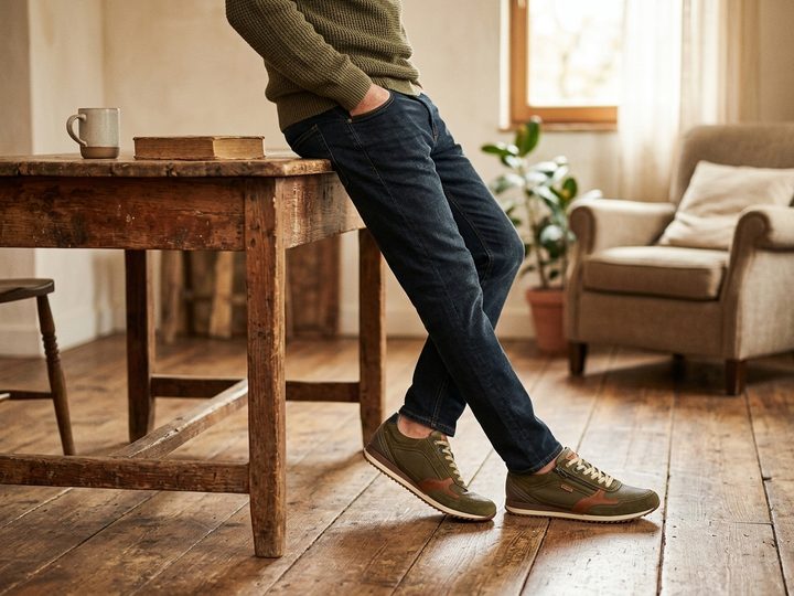 Pikolinos pánske šnurovacie poltopánky Liverpool kaki M2A-6292SEC1