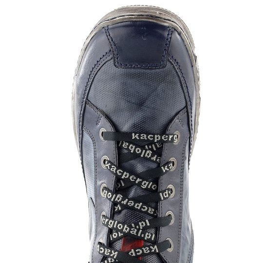 Kacper pánska vyteplená členková obuv modrá 3-6865