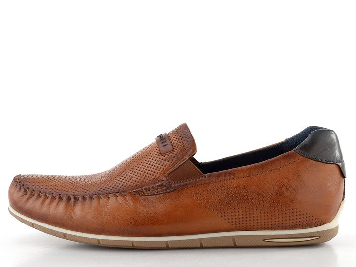 Bugatti pánské kožené mokasíny koňakové 321-A2X6G-4000