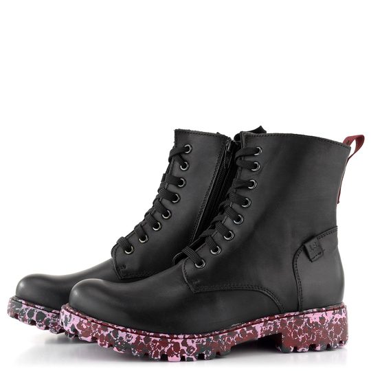 Josef Seibel vyšší šněrovací kotník Marta schwarz-kombi 85216VL96101