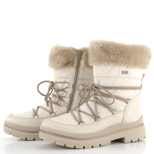 Remonte šnurovacia členková obuv s membránou biela D0C81-80