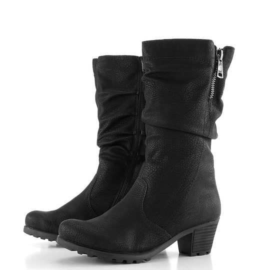 Rieker zateplené variabilné poločižmy čierne Y8053-00