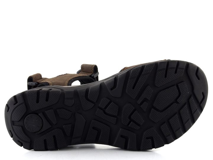 Josef Seibel sandály se suchými zipy hnědé 57201TE10