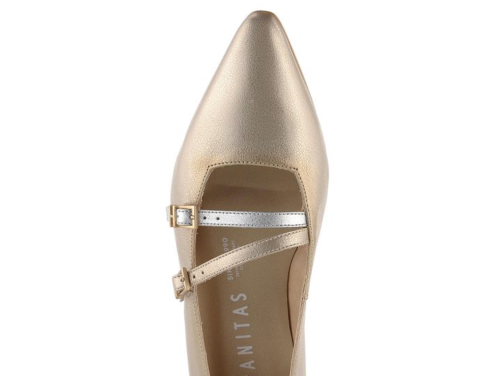 Hispanitas lodičky s nártovými pásky Dali Cava/Silver BHV254073