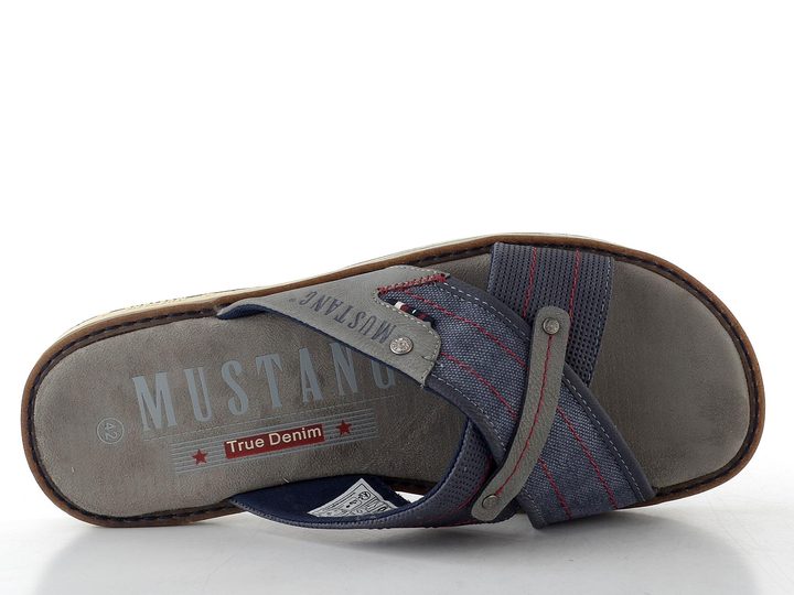 Mustang pánské pantofle s kříženými pásky navy 26M0101001