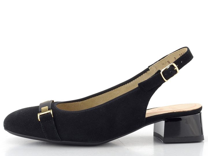 Ara širší lodičky s volnou patou Graz schwarz 12-20413-01