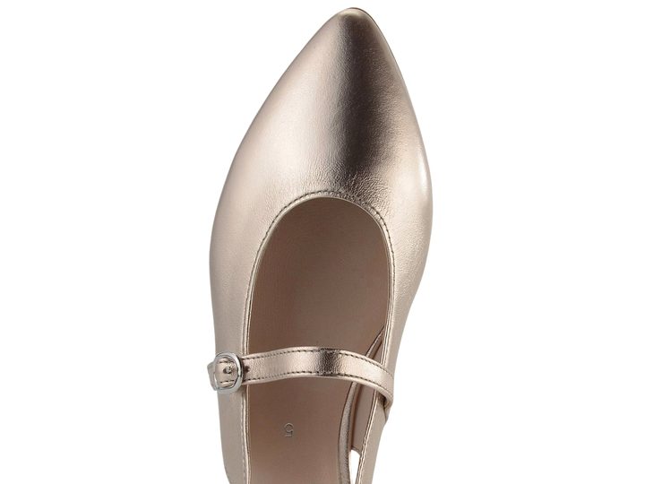 Gabor metalické baleríny s voľnou pätou Puder 41.502.62