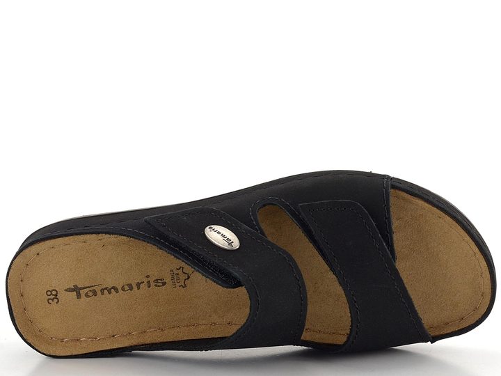 Tamaris fuzbetové pantofle černé 1-27510-41