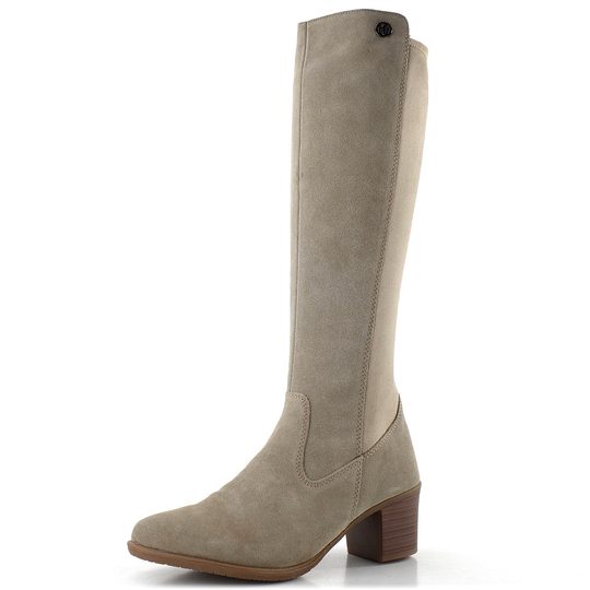 Rieker béžové kozačky se strečí Y2050-60