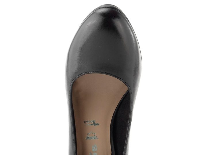 Tamaris kožené hladké lodičky Black 1-22410-41