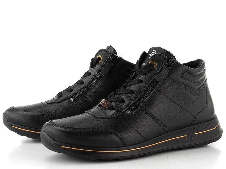 Ara širší kotník černý Osaka 12-24808-01