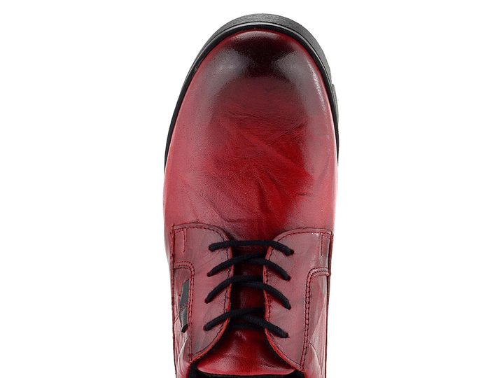 Barton polobotky na klínu červené 24-2548